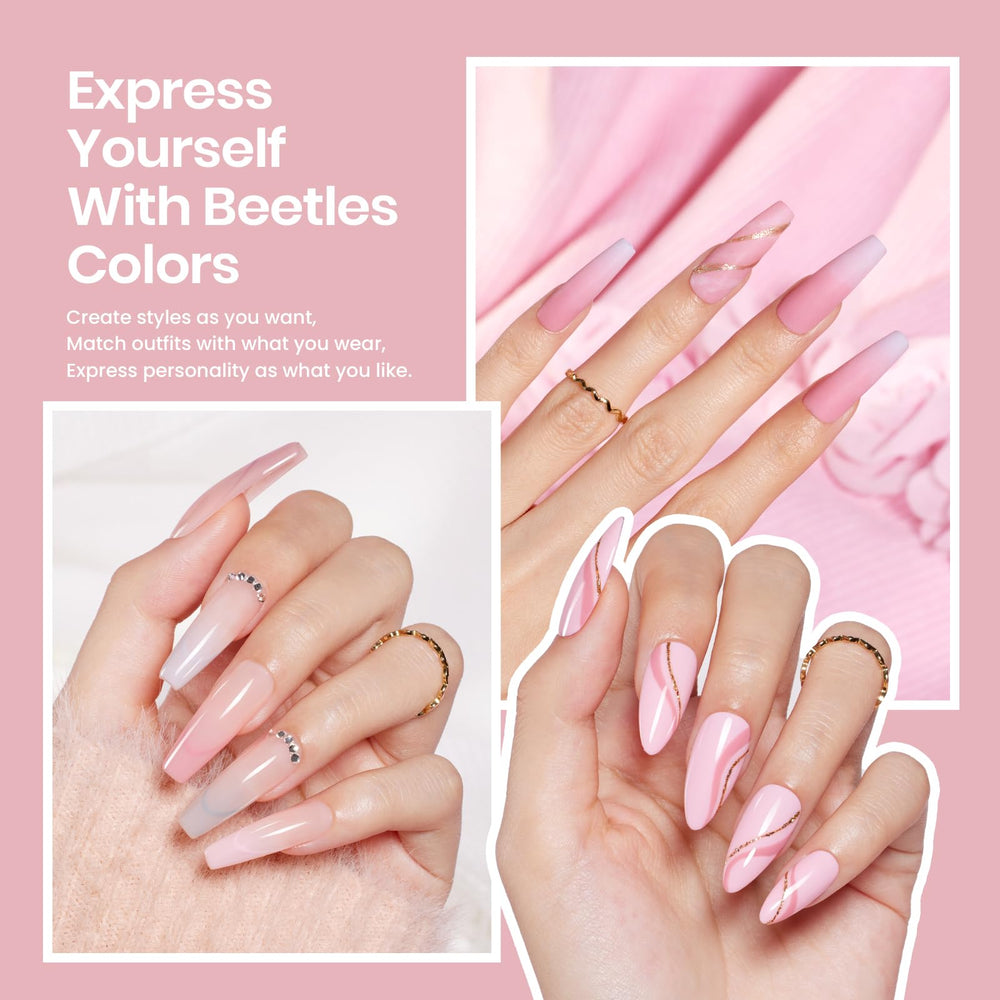 Beetles cuticle tools and buffers aid prep for a professional finish.