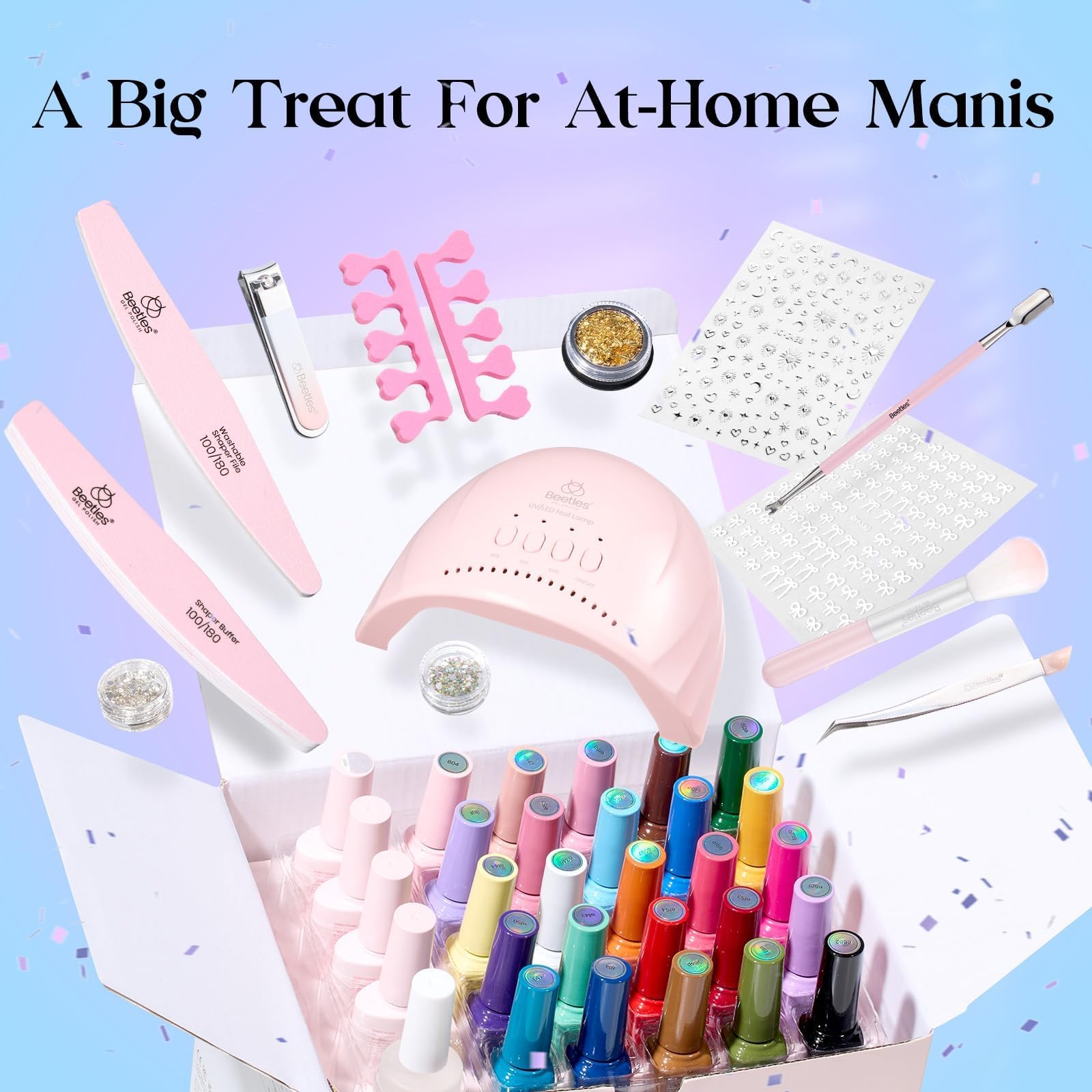 Beetles Gel Nail Polish Kit gift-ready set ideal for gifting