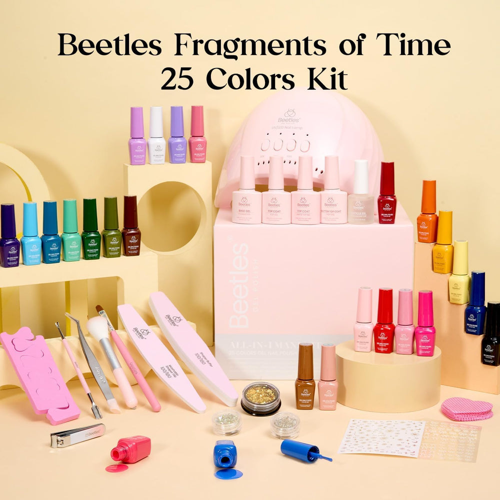 Beetles Gel Nail Polish Kit 28 nail tools for complete DIY manicure