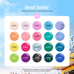 Beetles Gel Nail Polish Set base and top coats for lasting shine