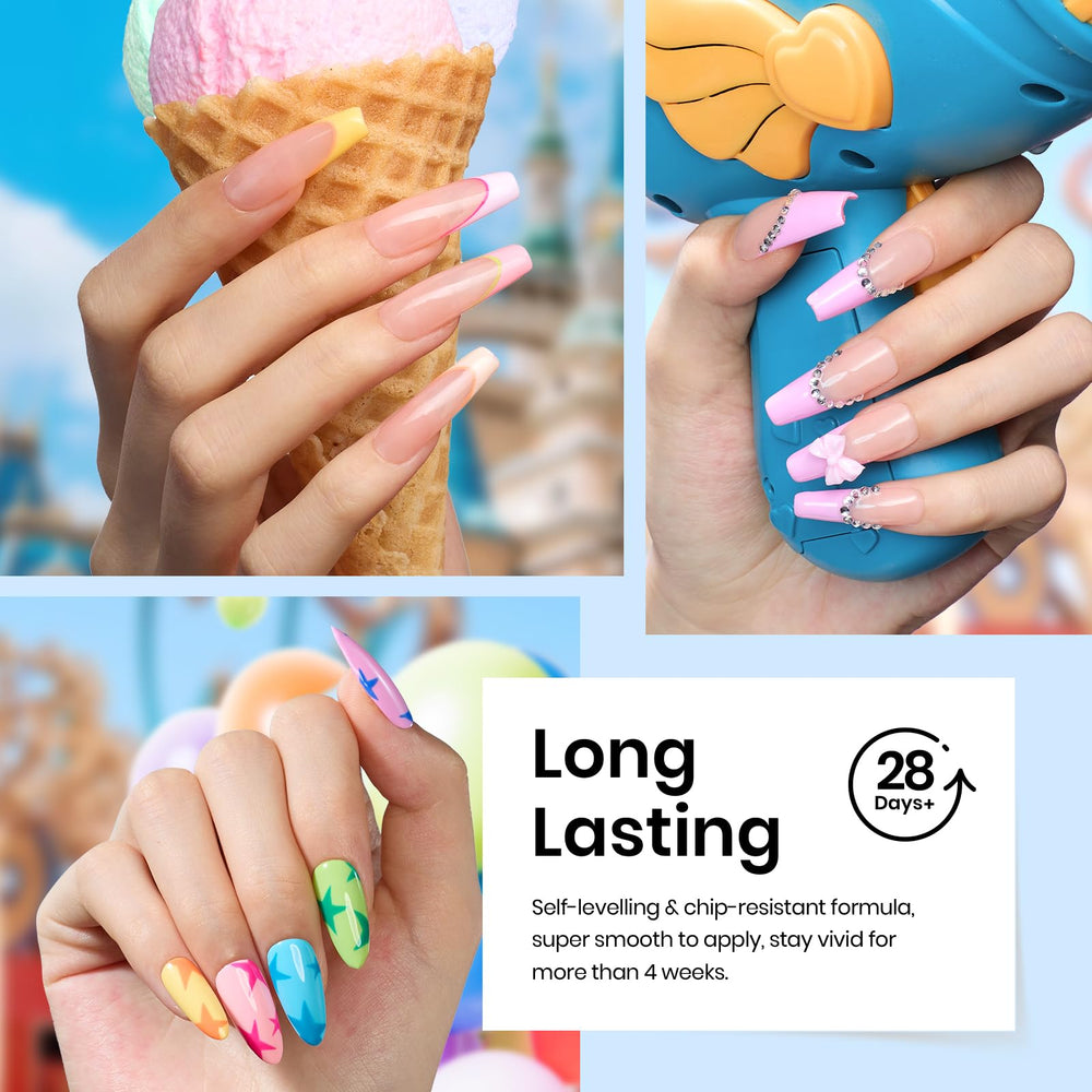 Beetles Gel Nail Polish Set bright blue glitter for bold accents