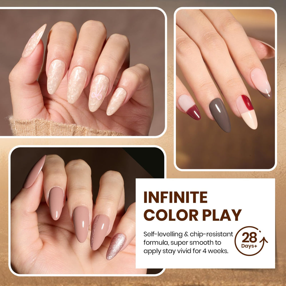 Beetles Gel Nail Polish Set matte top coat creates chic modern textured looks