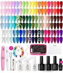 Beetles Gel Nail Polish Set storage bag keeps colors neatly organized for home manicures