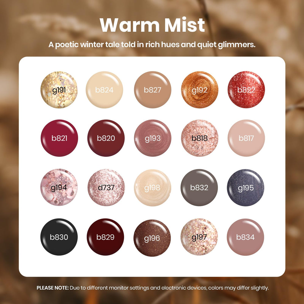 Beetles Gel Nail Polish Set winter nudes for elegant everyday nails