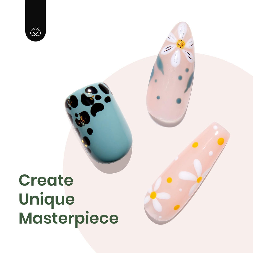 Beetles Gel Nail Polish White bottle demonstrates clean, glossy finish for minimalist nails.