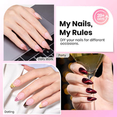 Beetles Gel Nail Tips 16-sizes-numbered for quick size fit