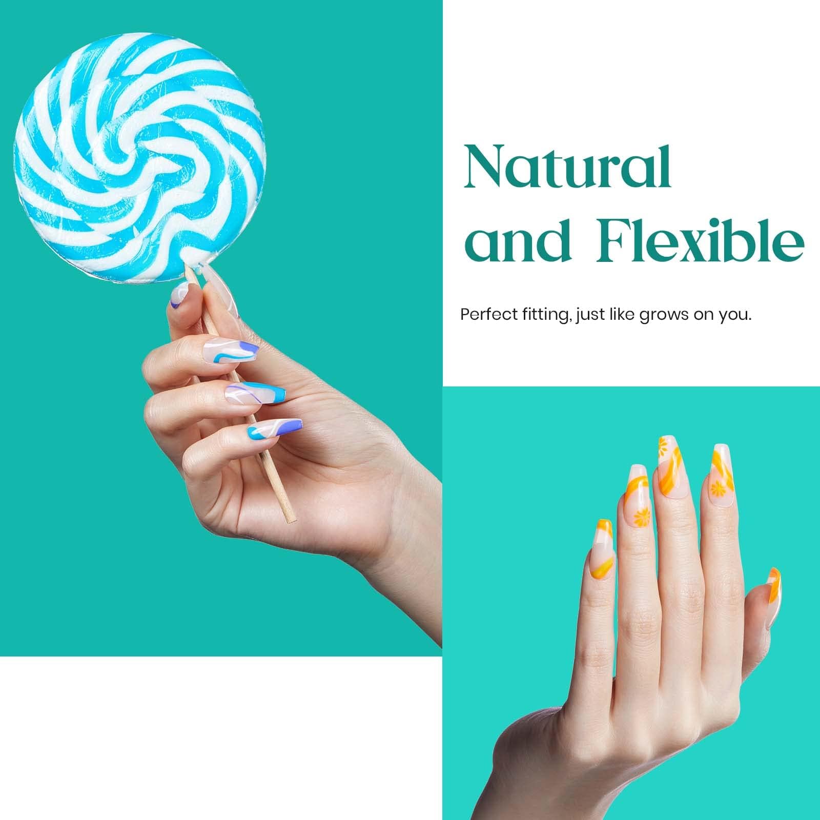 Beetles Gel Nail Tips close-up highlights durable break-resistant coffin tips
