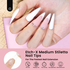 Beetles Gel Nail Tips Etch-X Durable Extension highlights break‑resistant tips.