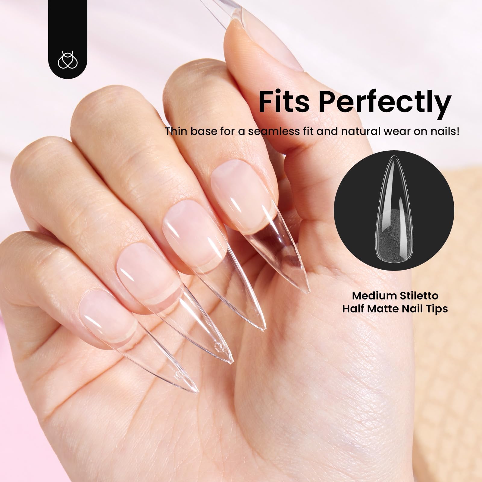 Beetles Gel Nail Tips Etch-X Quick 3-Min Extension for fast salon-like results.