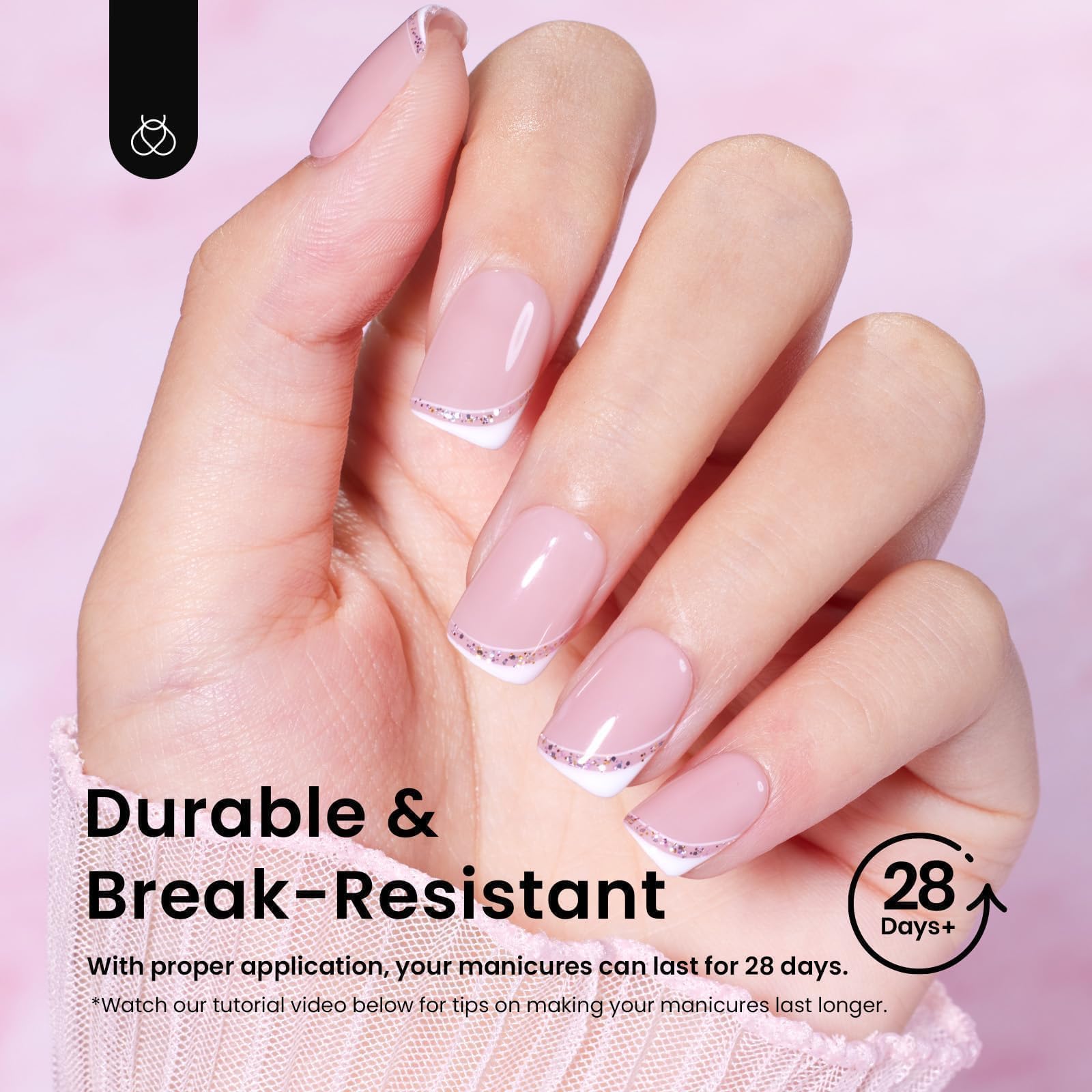 Beetles Gel Nail Tips full-cover press-on nails for salon-quality at home