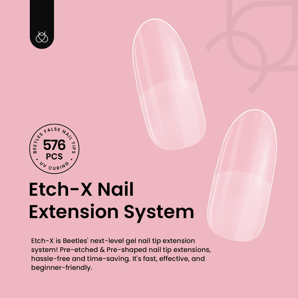 Beetles Gel Nail Tips 12 sizes for a natural fit and precise manicure