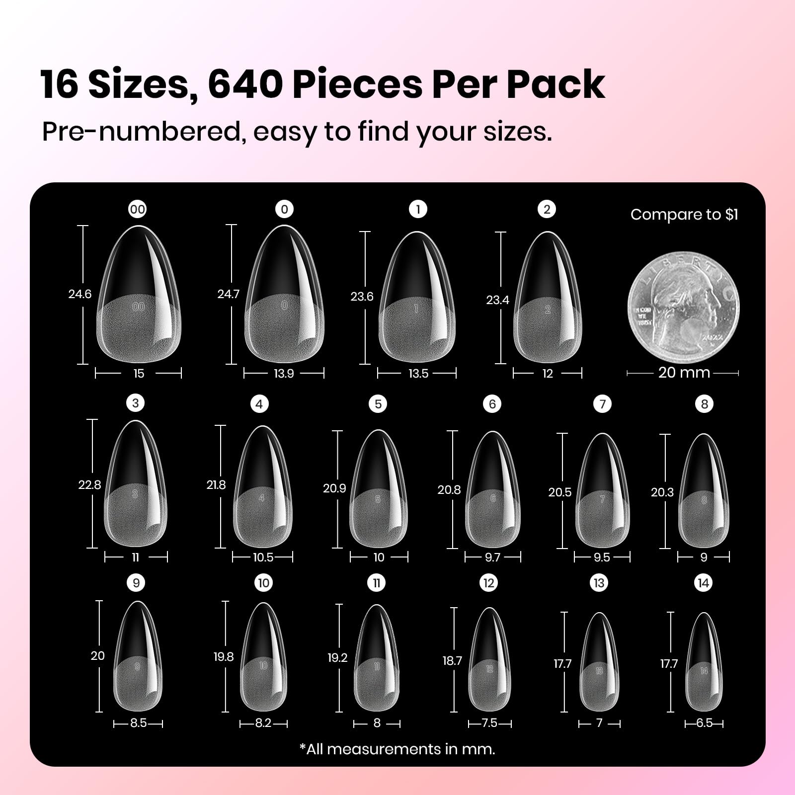 Beetles Gel Nail Tips Soft acrylic material stays breathable and gentle on nails