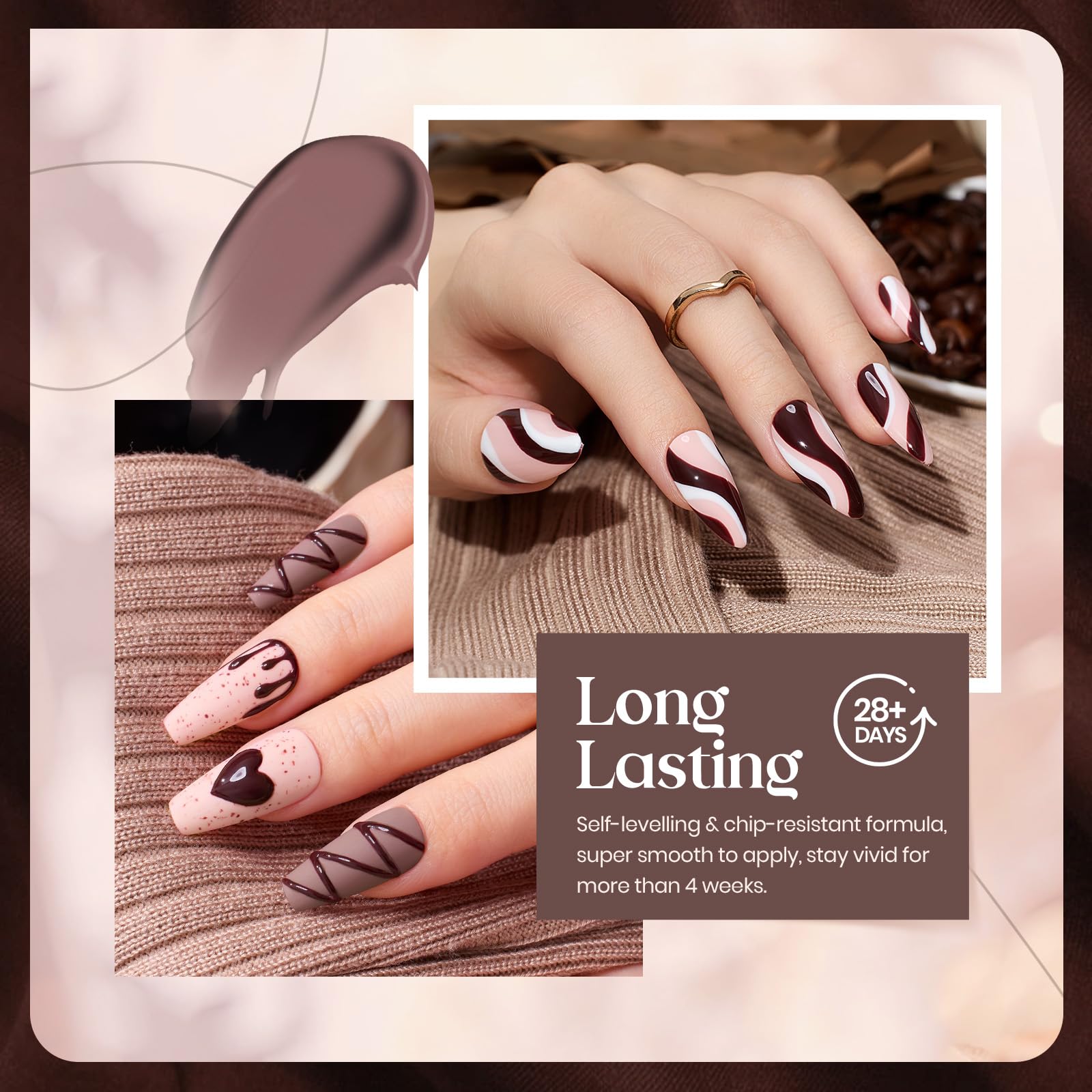 Beetles gel polish nail-art-tips image highlights design-ready shades