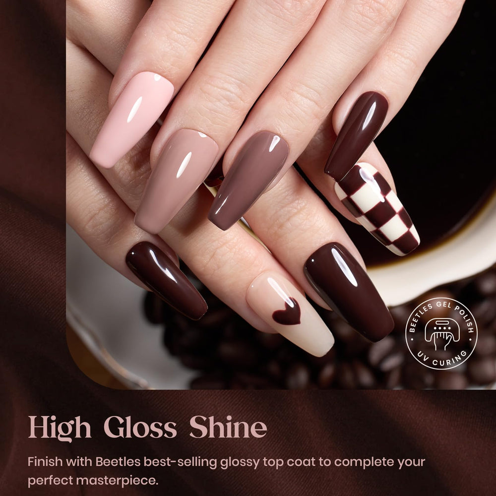 Beetles gel polish neutral-pink nude bottle offers quick at-home manicures