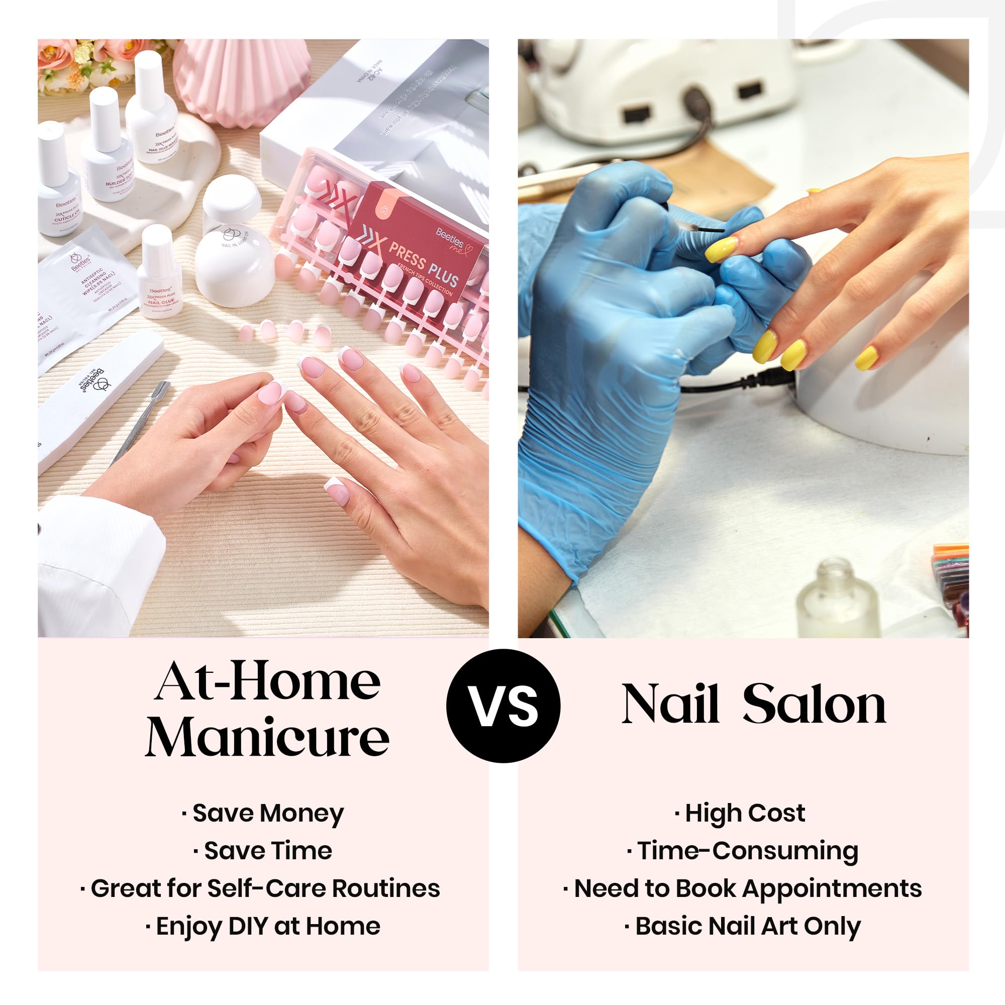 Beetles Gel Polish application demonstration on fingers