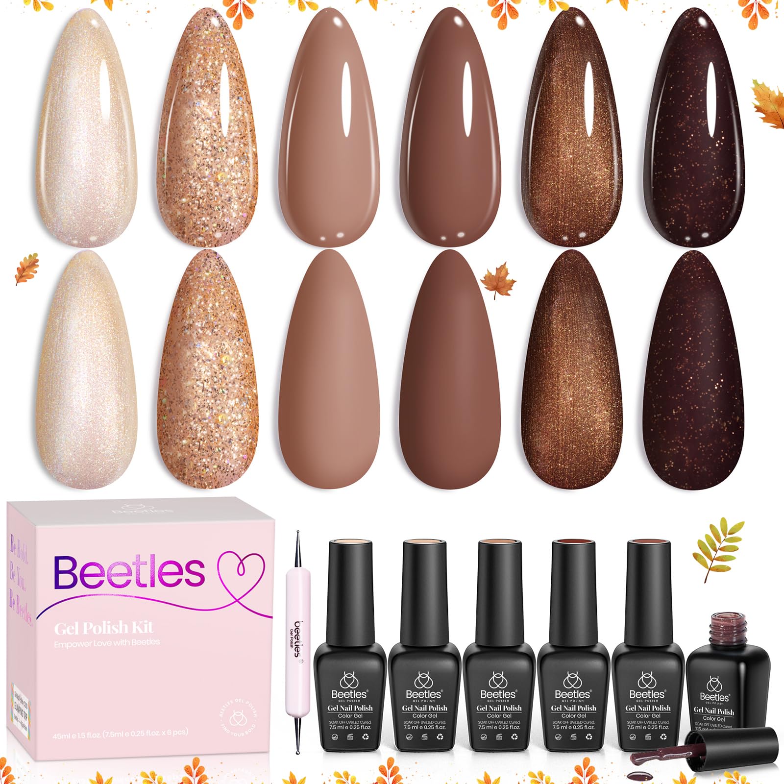 Beetles Gel Polish Brownie Bliss cruelty-free branding and care