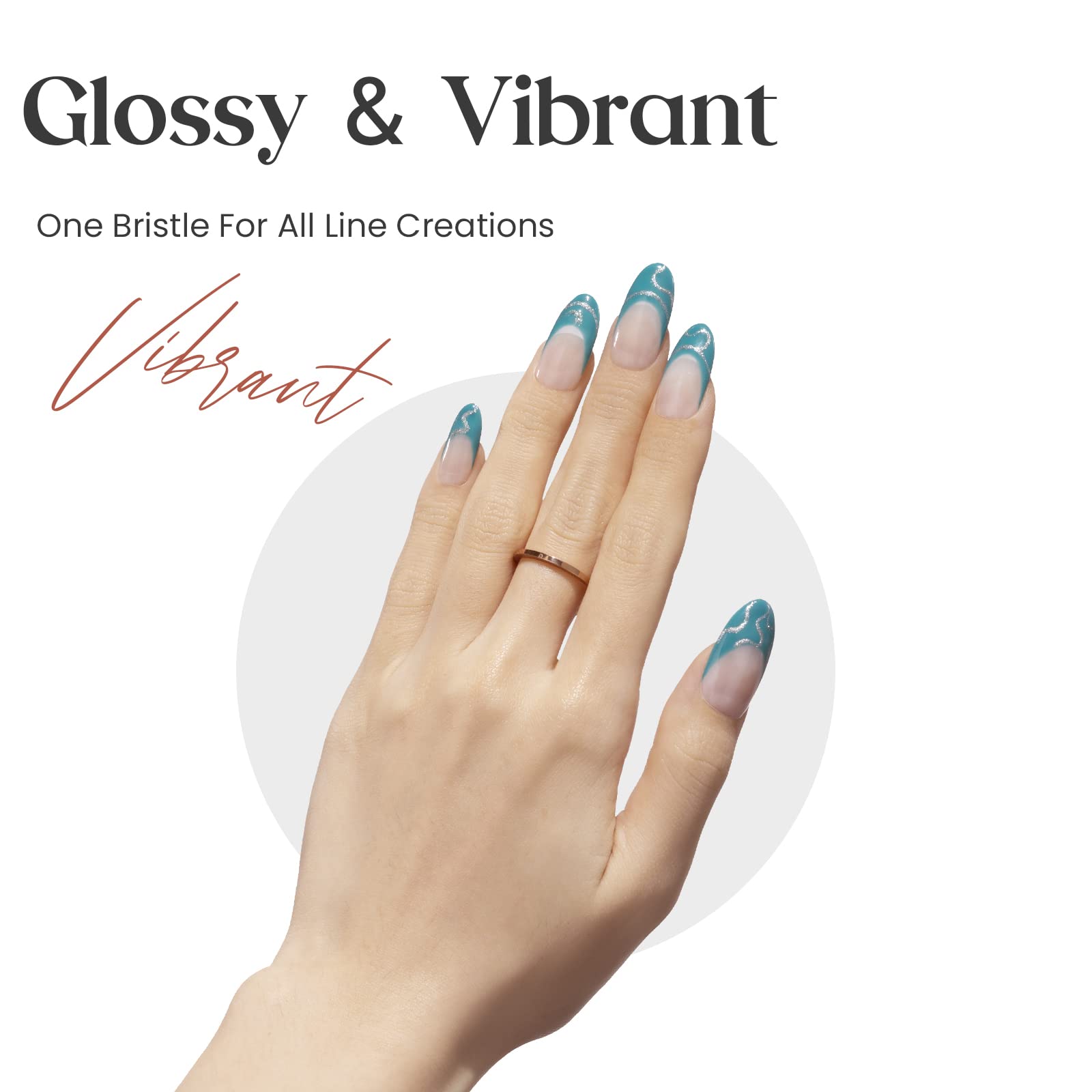 Beetles Gel Polish built thin brush enabling precise lines