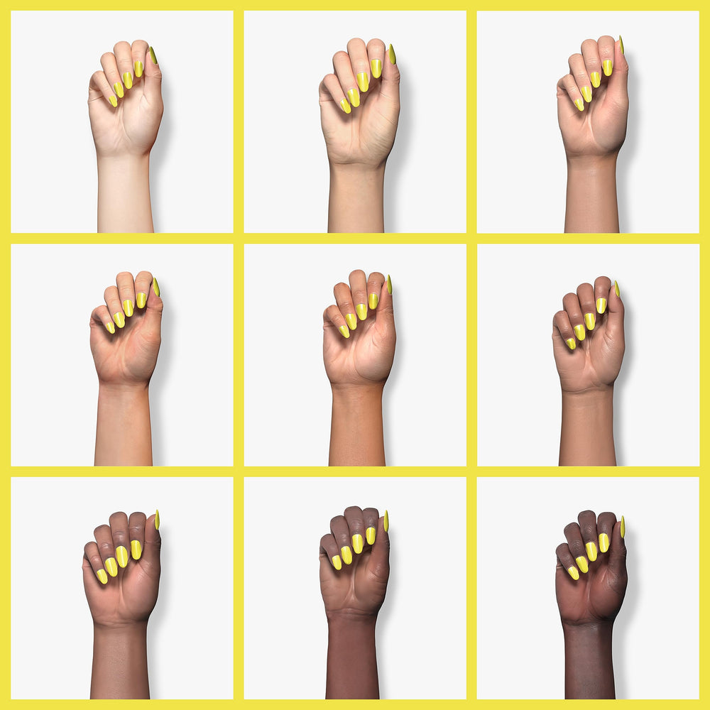 Beetles Gel Polish Canary Yellow cap closeup emphasizes premium bottle design for easy handling