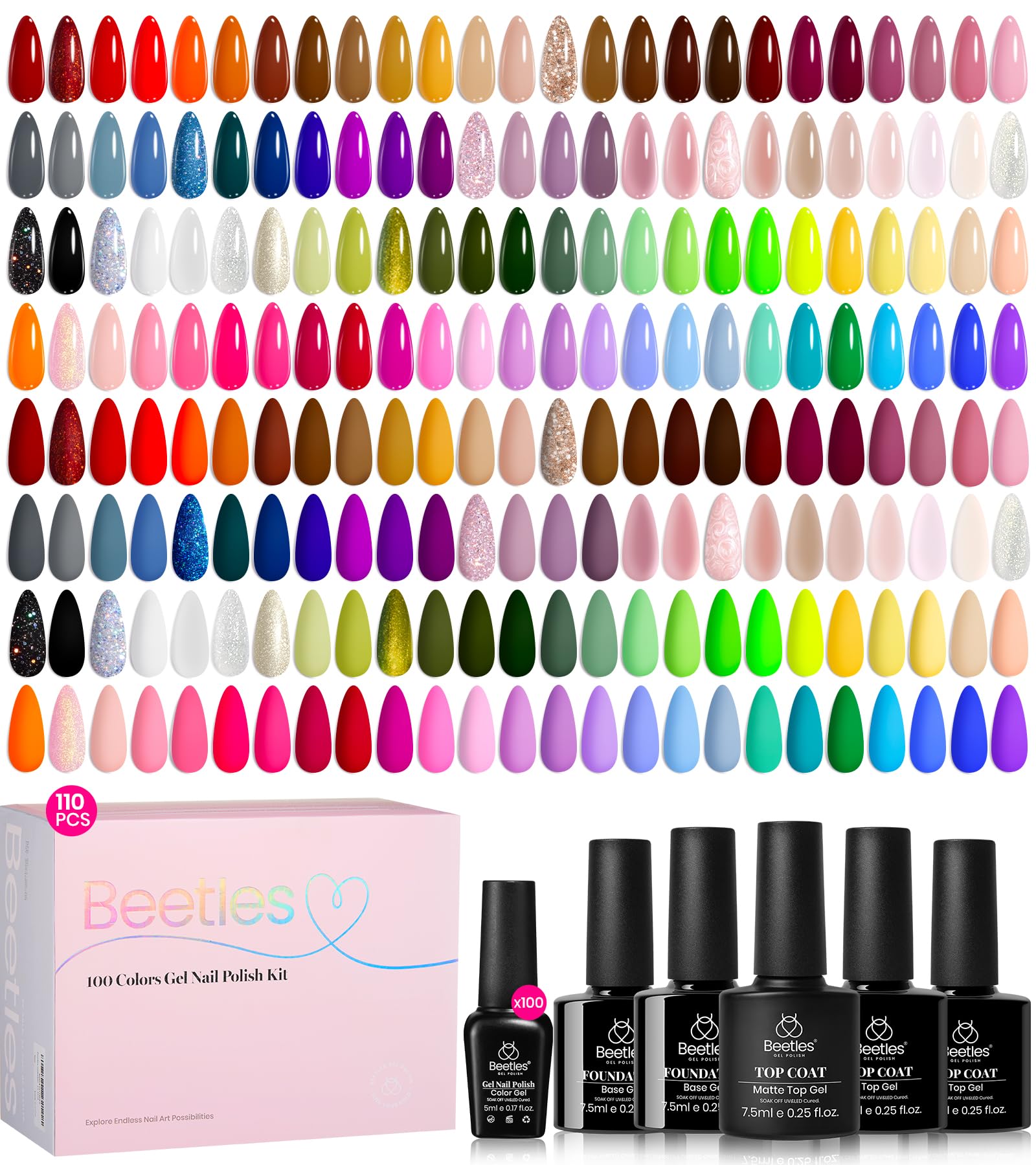Beetles Gel Polish Chroma Dreams 100-color palette for year-round color options