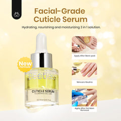 Beetles Gel Polish cuticle oil dropper applying to nails for hydration.