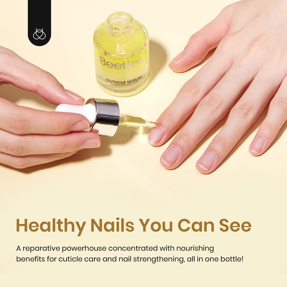 Beetles Gel Polish spa-like cuticle oil ritual for at-home nail treatment.