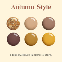 Beetles Gel Polish Fall Set chocolate-swatch offers rich brown tone for cozy manicures.