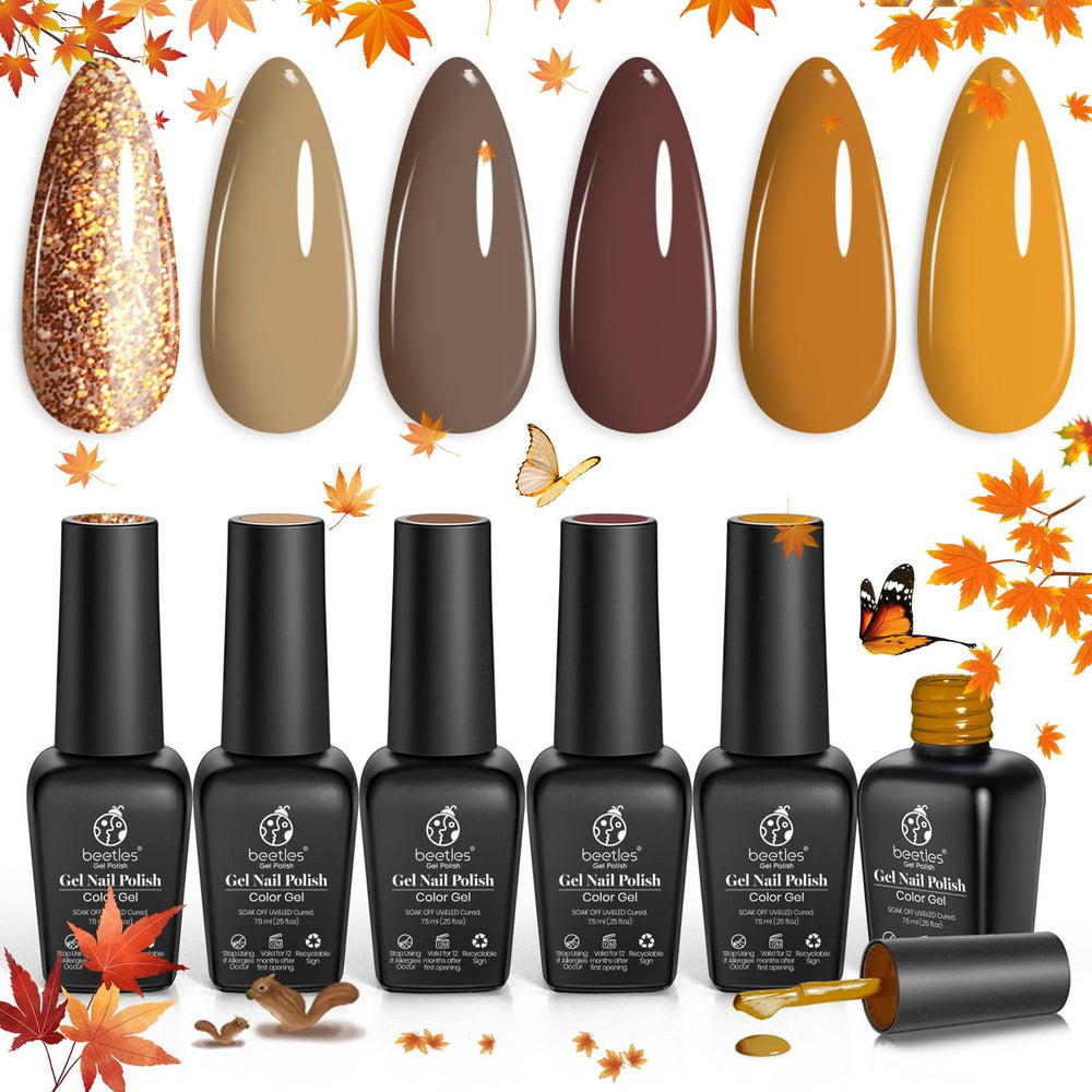 Beetles Gel Polish Fall Set gift-pack positions as a thoughtful autumn present.