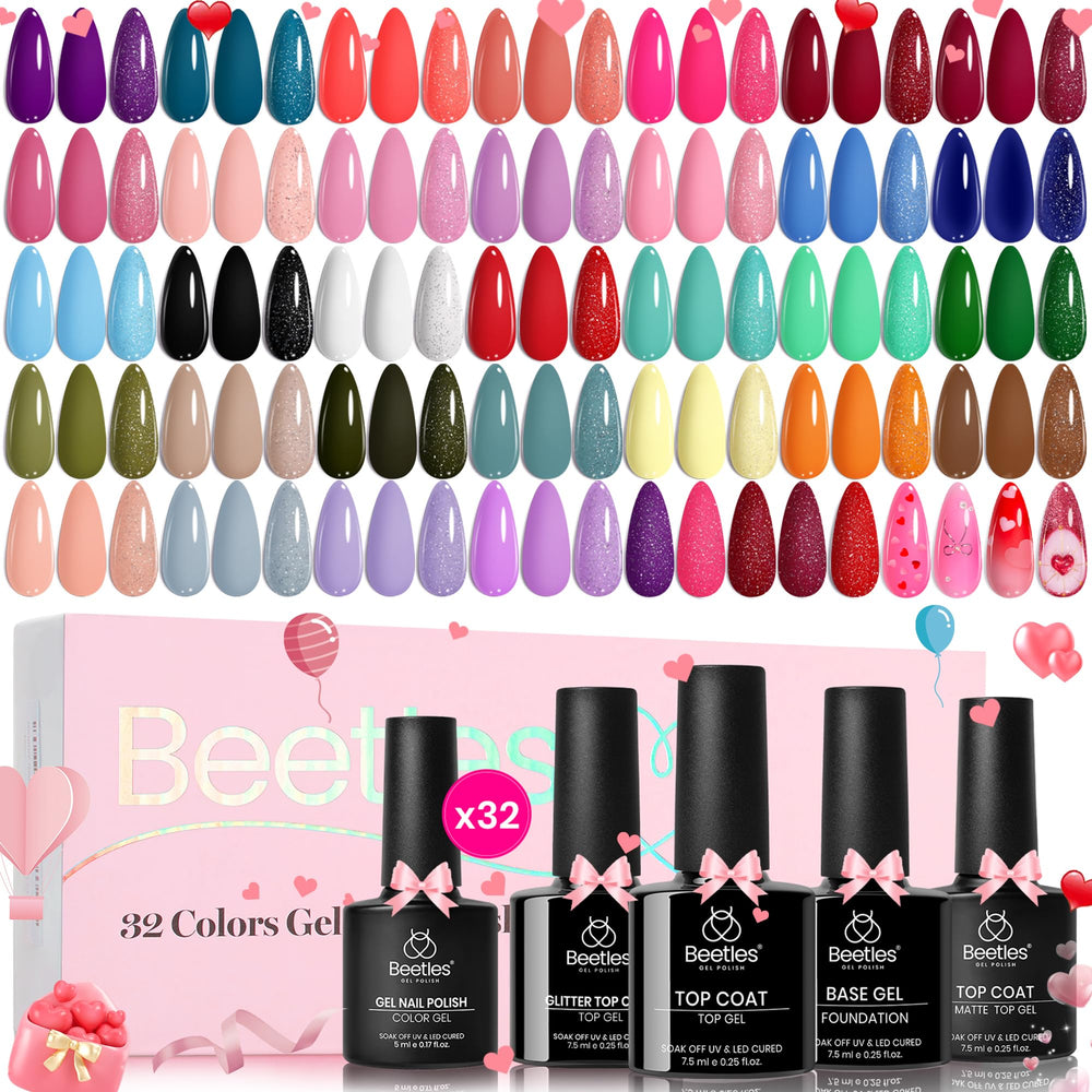 Beetles Gel Polish gift packaging box setup signaling a ready-to-gift present.