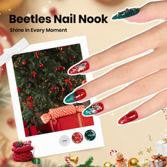 Beetles Gel Polish Gift Set top coats delivering glossy, matte, and pearlescent finishes