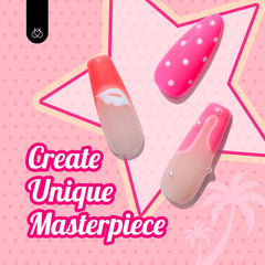Beetles Gel Polish glitter blanco: brillo delicado en cada uña.