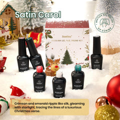 Beetles Gel Polish Glitter Green—festive sparkle for vibrant holiday nails.