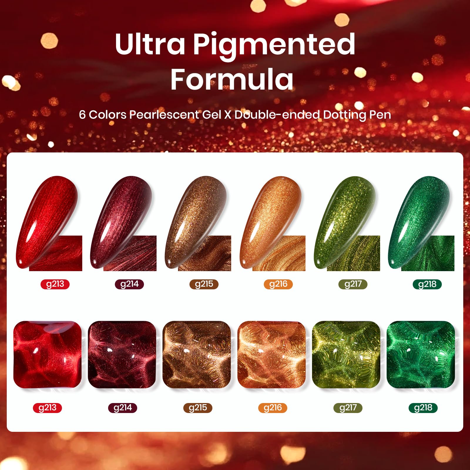 Beetles glitter polish close-up highlights metallic shimmer to elevate glam nail accents.
