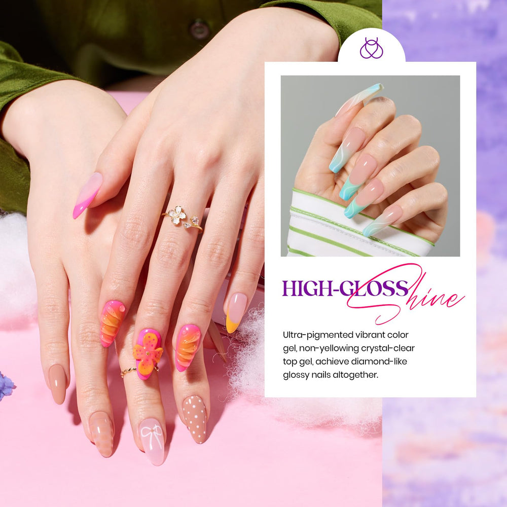 Beetles Gel Polish glitter top coat adds festive sparkle