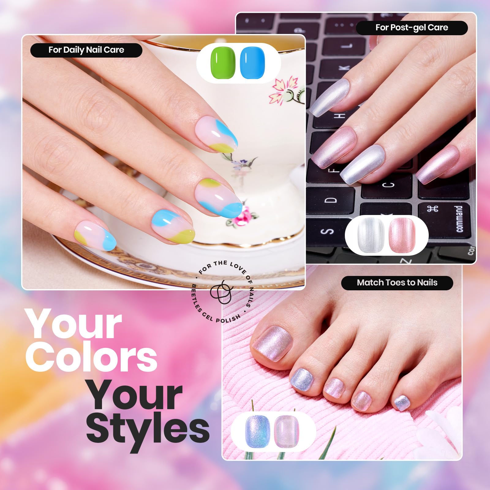 Beetles Gel Polish high-gloss finish swatch delivers a luxe everyday look.