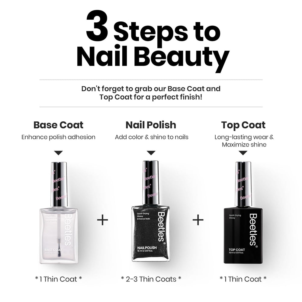 Beetles Gel Polish formula includes keratin and vitamins for nail-strengthening care