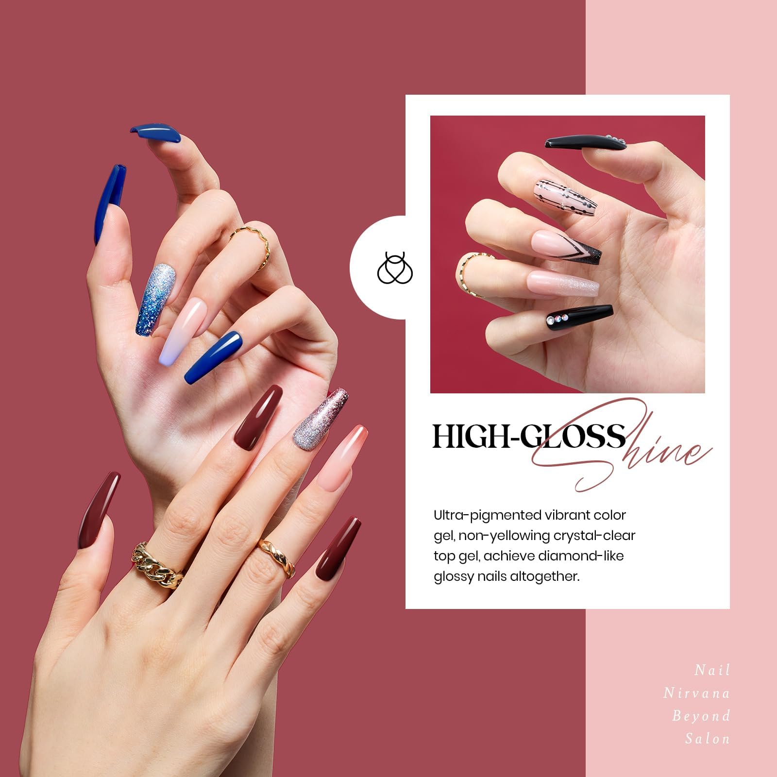 Beetles Gel Polish Kit base coat and top coat deliver lasting shine.