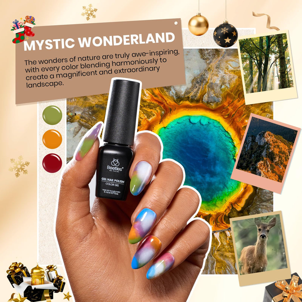 Beetles Gel Polish Kit storage box keeps tools neatly organized.