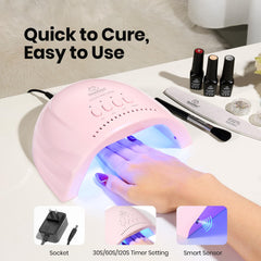 Beetles Gel Polish lamp side view highlights compact home-use design.