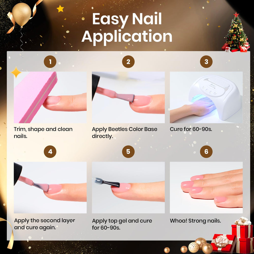 Beetles Gel Polish long-lasting nail protection with easy soak-off removal.
