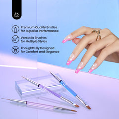 Beetles Gel Polish long liner brush for precise fine lines and intricate designs