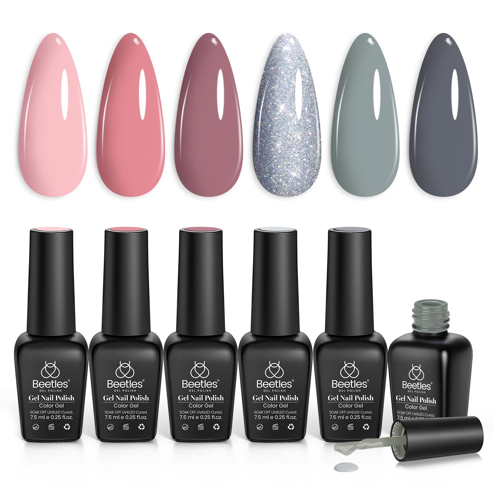 Beetles Gel Polish low-odor formula highlighted for comfortable home manicure.
