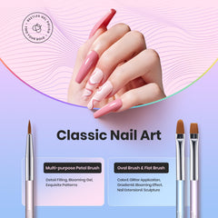 Beetles Gel Polish medium liner brush ensures controlled edges for patterns