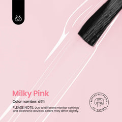 Beetles Gel Polish milky pink bottle in nude shade for versatile nail art.