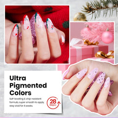 Beetles swatches showing multiple shades for mixing holiday designs.