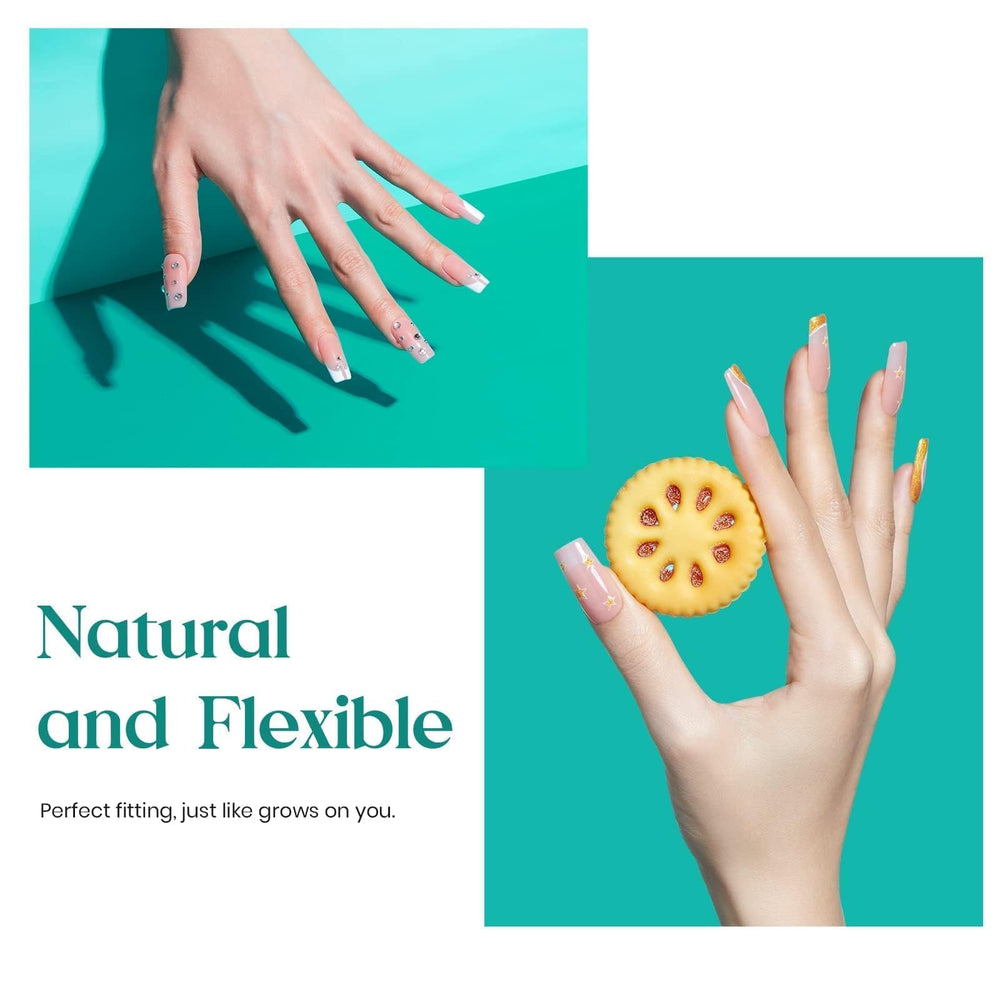 Beetles Gel Polish includes 10 sizes with 50 nails per size for precise fit.