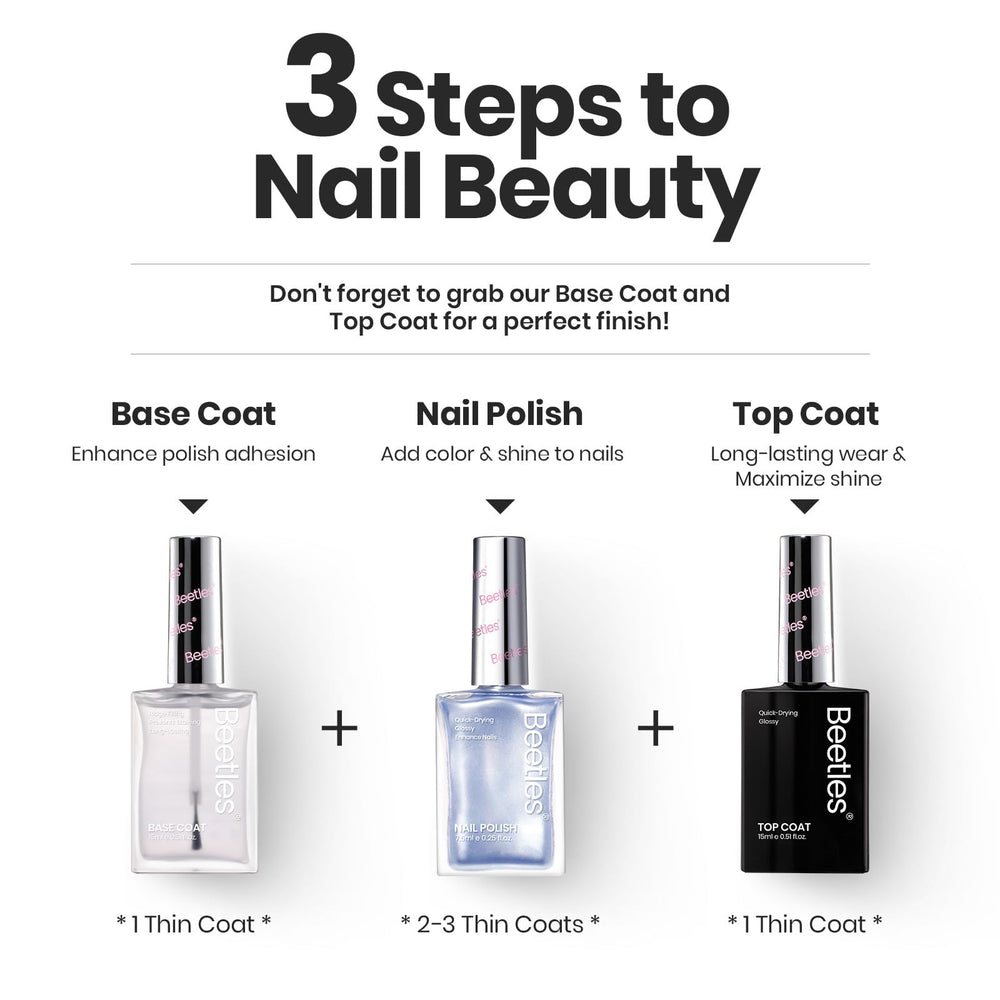 Beetles Pearl Nail Polish Set fast-dry formula for quick manicures.