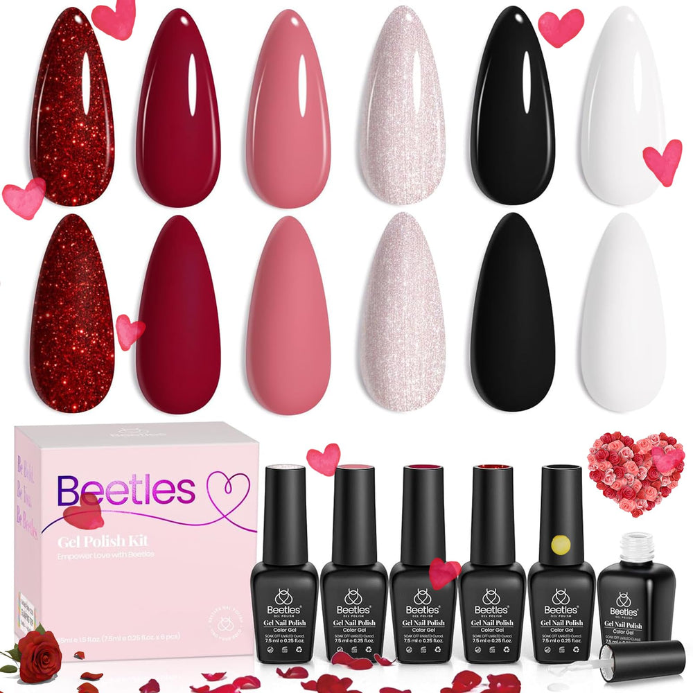 Beetles Queen of Hearts nude pink gel polish for everyday elegance and shine.
