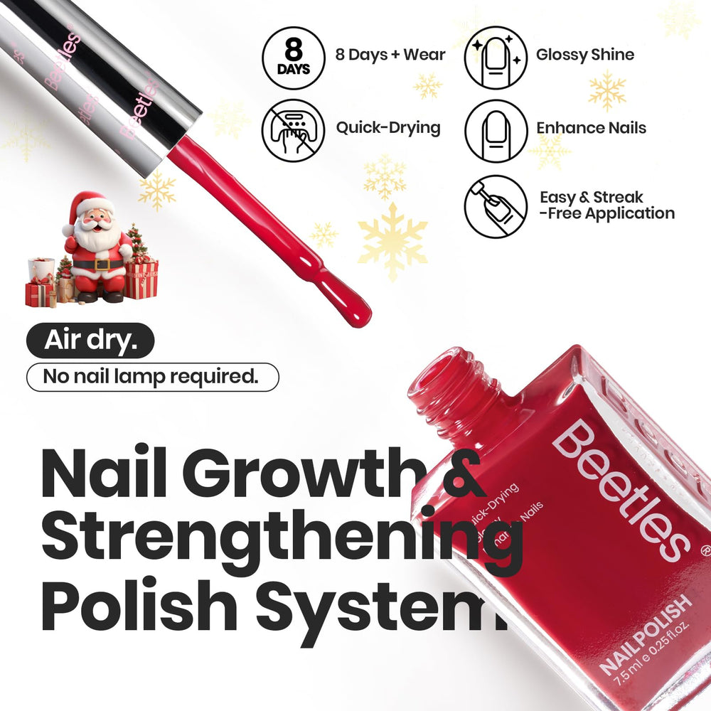Beetles Gel Polish Blazing Rose color swatches show a versatile dark red burgundy palette.