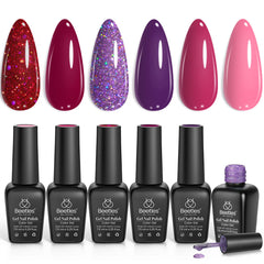 Beetles Gel Polish Ruby Sonatas Pink shows vibrant color with long-lasting shine for everyday nails.