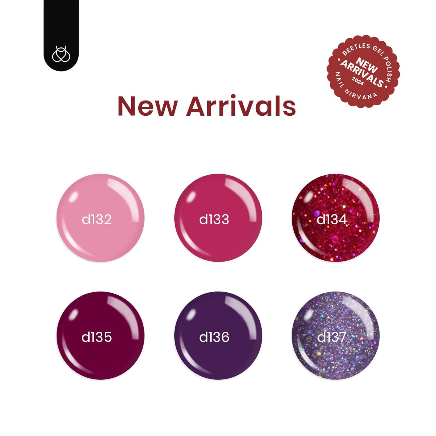 Beetles Gel Polish Ruby Sonatas Purple showcases rich hue and smooth application for chic manicures.